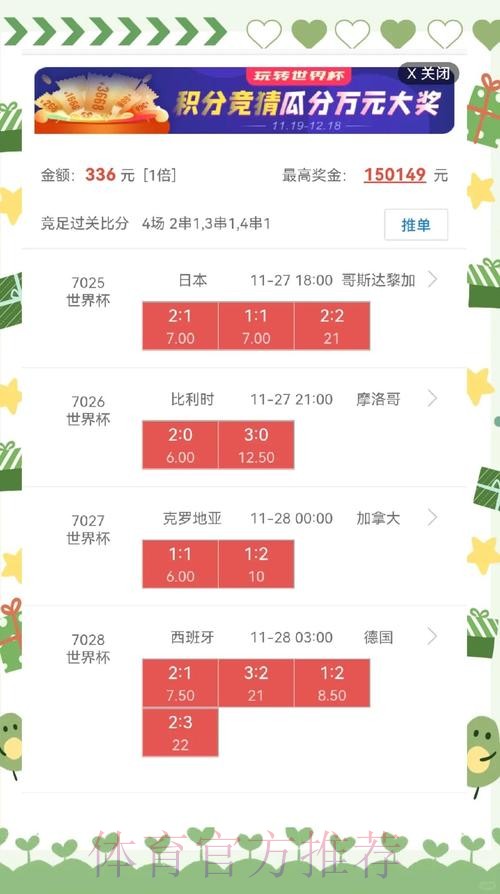 世界杯盘口实时热门