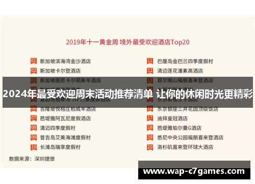 2024年最受欢迎周末活动推荐清单 让你的休闲时光更精彩