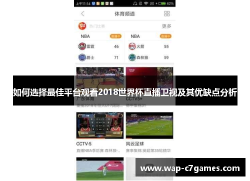 如何选择最佳平台观看2018世界杯直播卫视及其优缺点分析